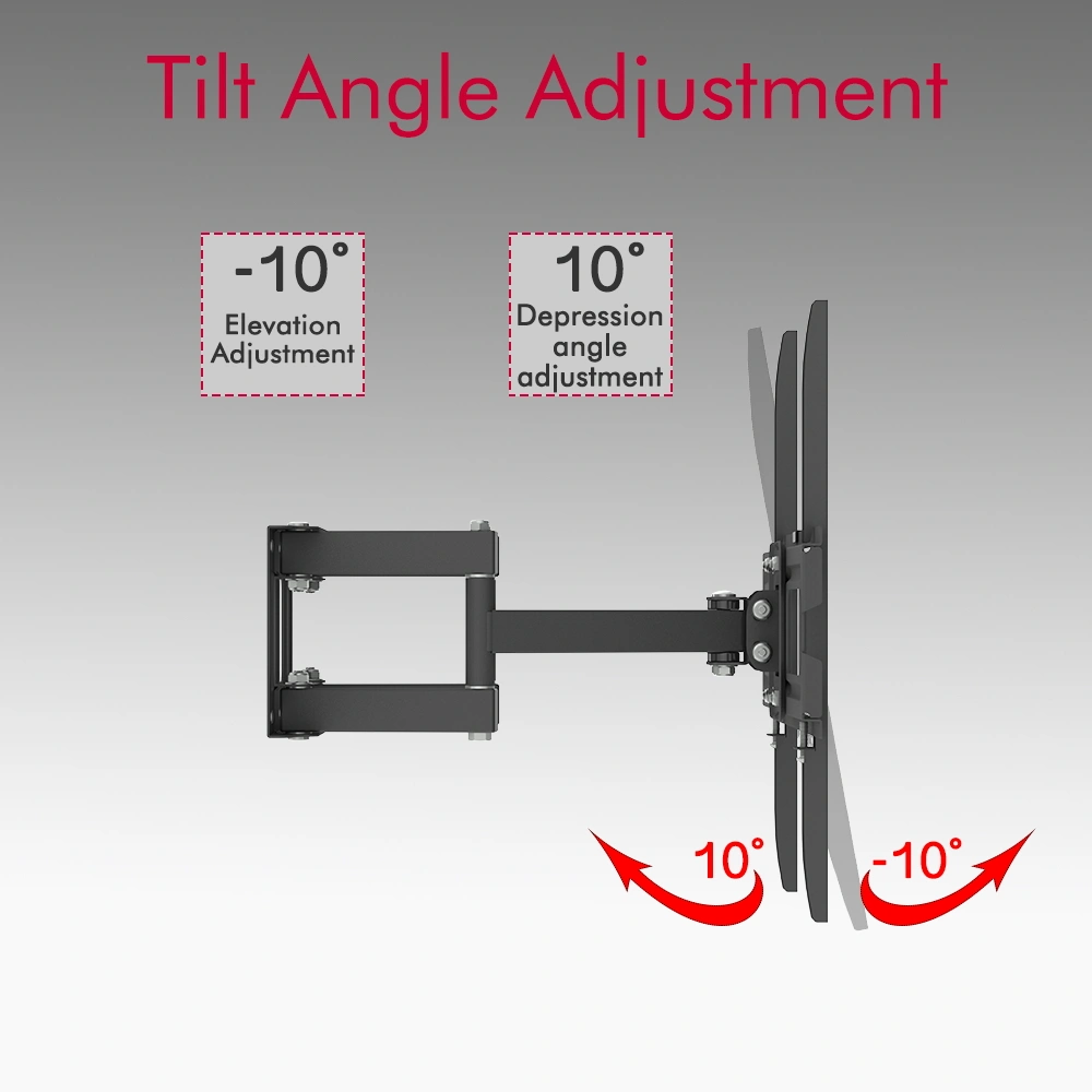 LEADZM 26-55" Double Pendulum TV Stand TMDS-105 40Kg VESA 400x400 ±10° Tilt view 8