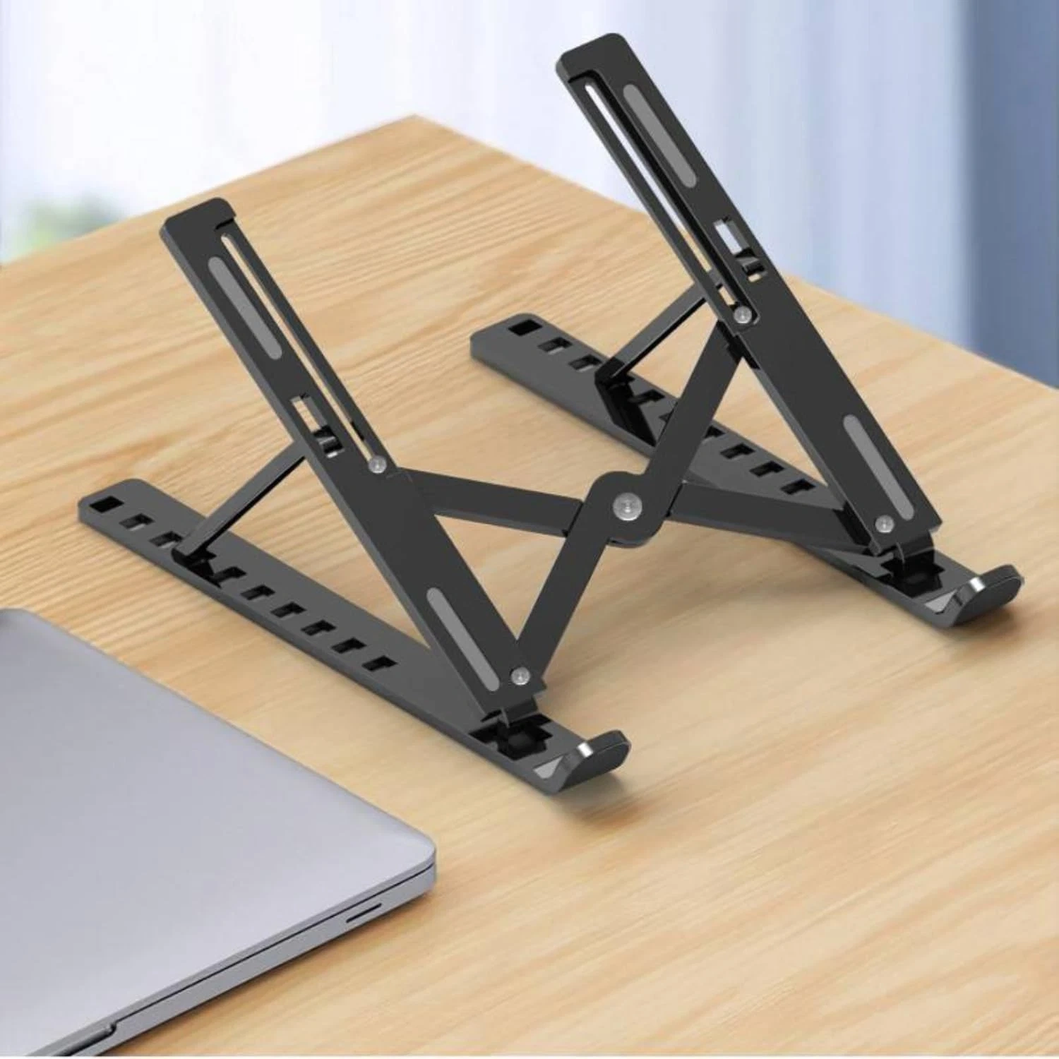 Portable Adjustable Laptop Stand Foldable Notebook Tablet Holder Ergonomic Riser Desk Accessory US Shipping view 5