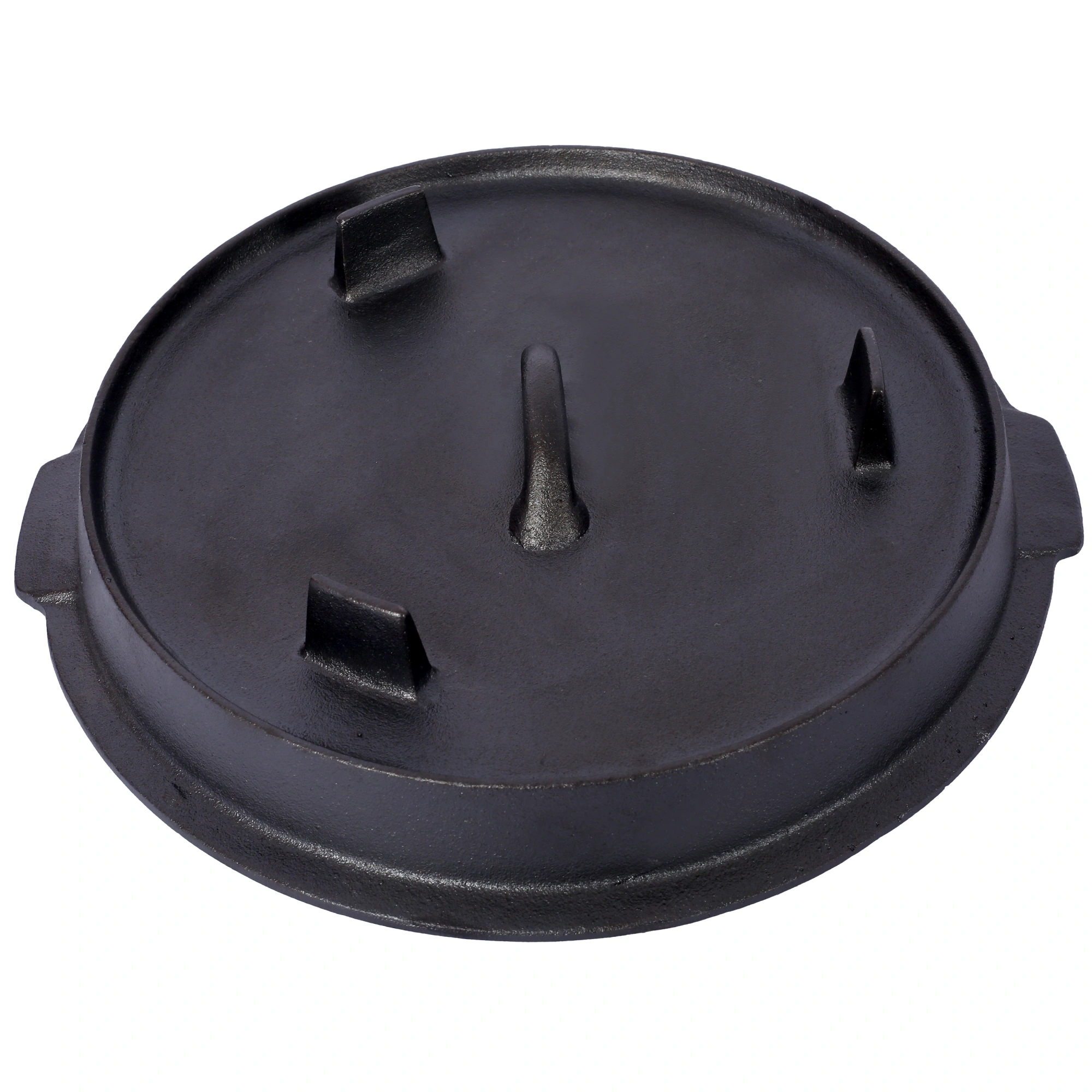 Pre-Seasoned Cast Iron Dutch Oven 6 Quart with Skillet Lid & Pot Rack, Camping Cookware for Fireplace, BBQ, Campfire Baking & Outdoor Cooking view 9
