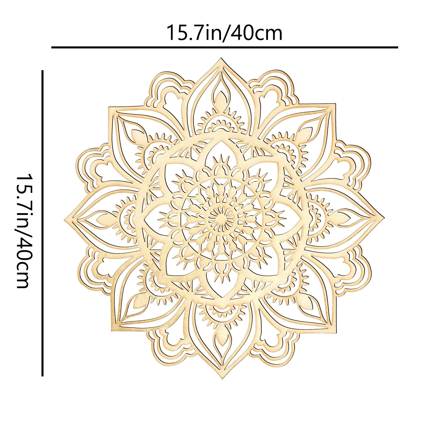 Moon Mandala Wall Art Hand-Hammered Metal Decor, Moroccan Indian Fusion Boho Hanging Art for Living Room Bedroom view 7