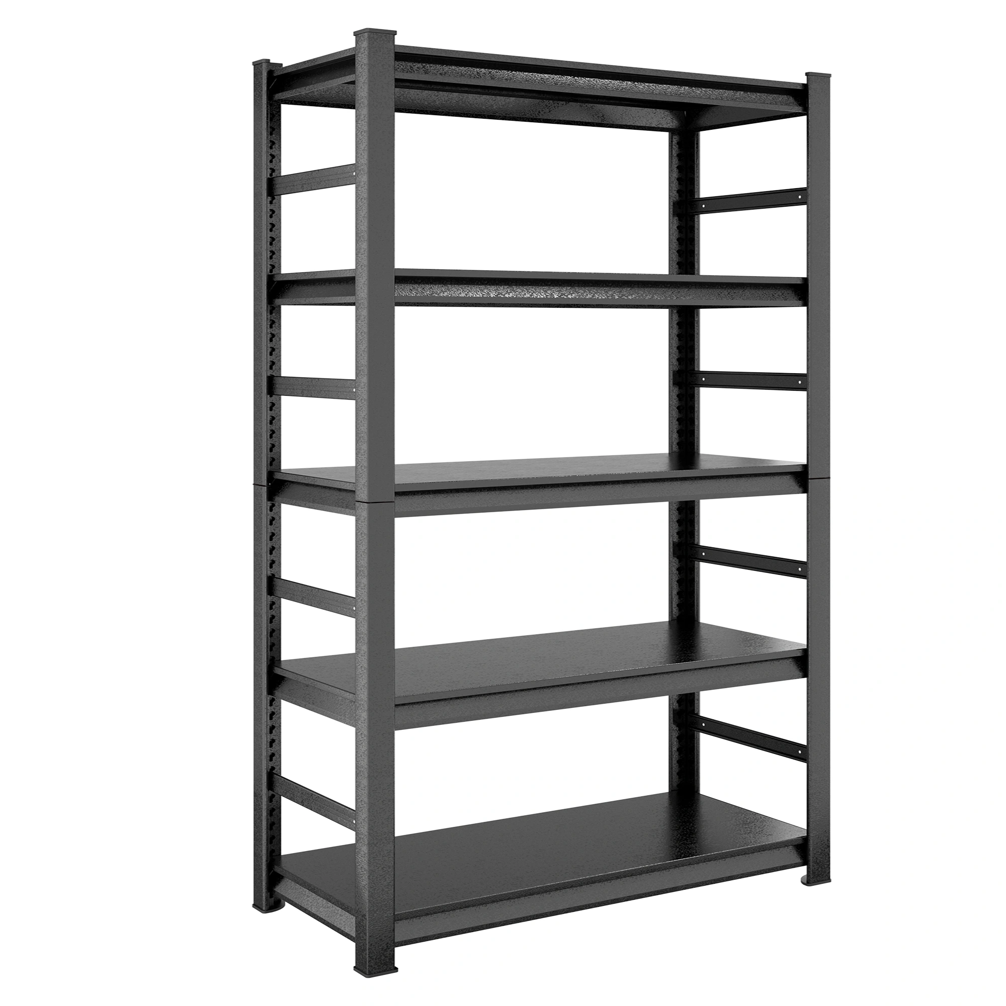 Heavy Duty Metal Shelving Unit 72"H x 47.2"W x 23.6"D, 5-Tier Adjustable Storage Rack for Kitchen & Garage