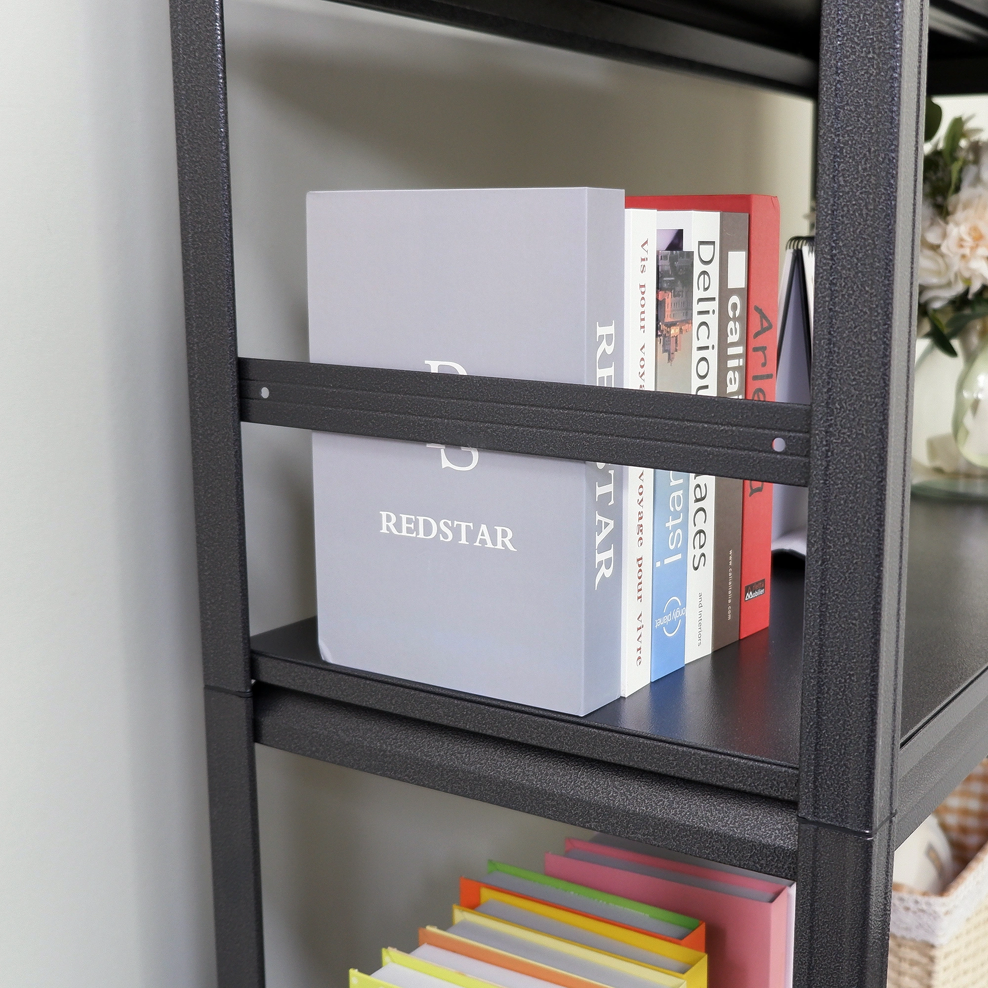 Heavy Duty Metal Shelving Unit 72"H x 47.2"W x 23.6"D, 5-Tier Adjustable Storage Rack for Kitchen & Garage view 8