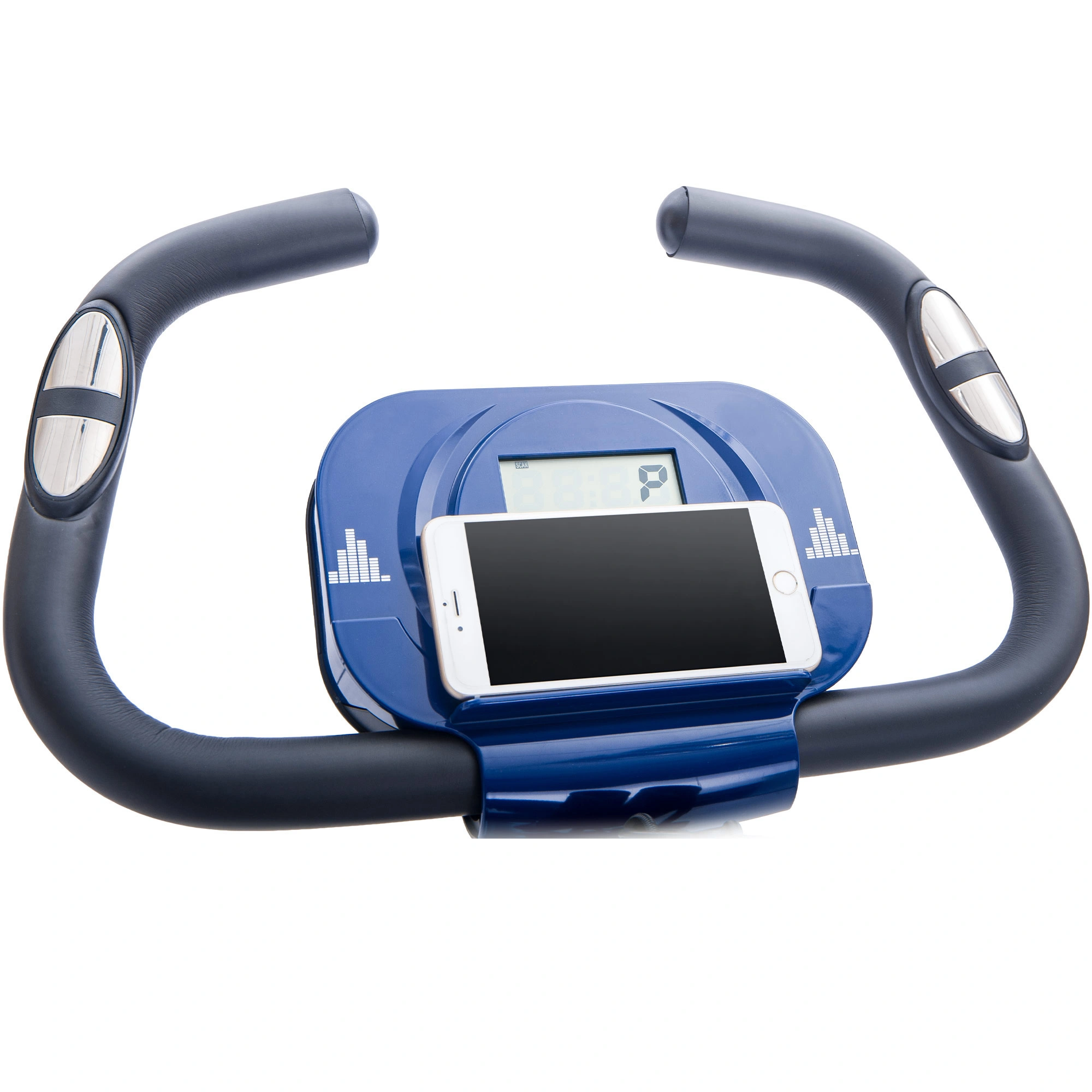 Folding Exercise Bike, Fitness Upright and Recumbent with 16-Level Adjustable Resistance, Arm Bands and Backrest view 13