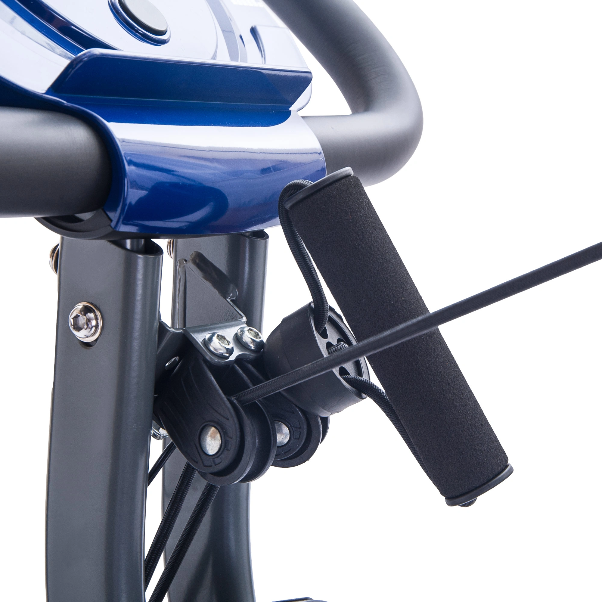Folding Exercise Bike, Fitness Upright and Recumbent with 16-Level Adjustable Resistance, Arm Bands and Backrest view 25