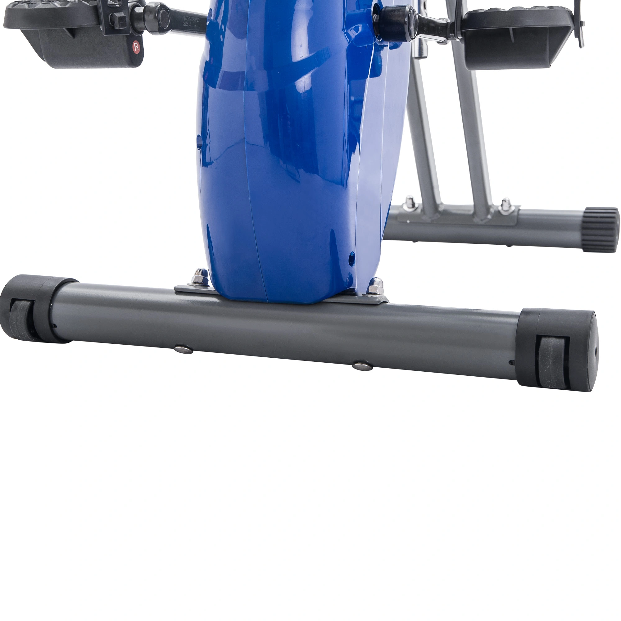 Folding Exercise Bike, Fitness Upright and Recumbent with 16-Level Adjustable Resistance, Arm Bands and Backrest view 6