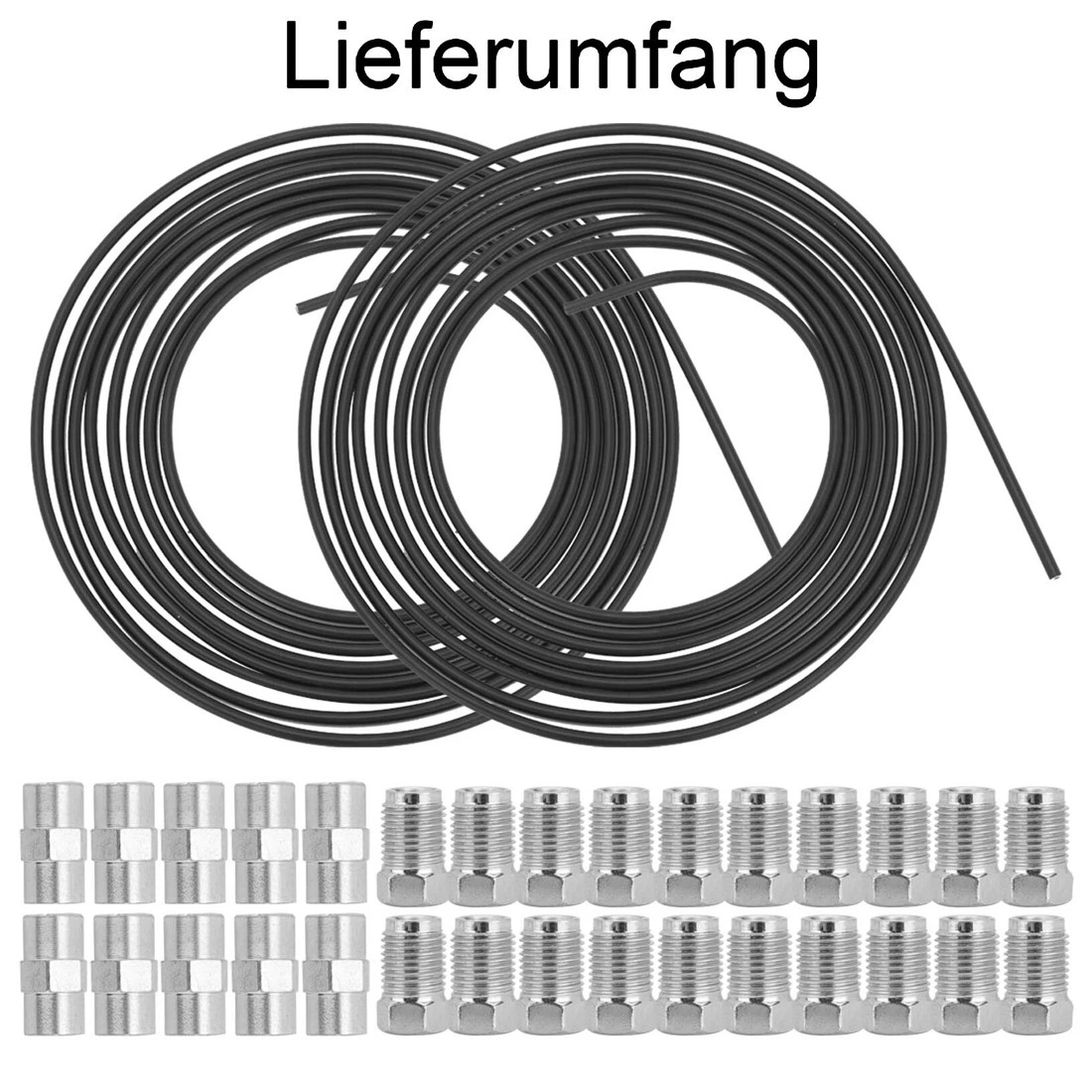 10m Steel Brake Line Pipe Ø4.75mm with 20 Fittings & 10 Connectors view 2