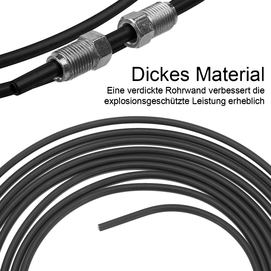 10m Steel Brake Line Pipe Ø4.75mm with 20 Fittings & 10 Connectors view 5