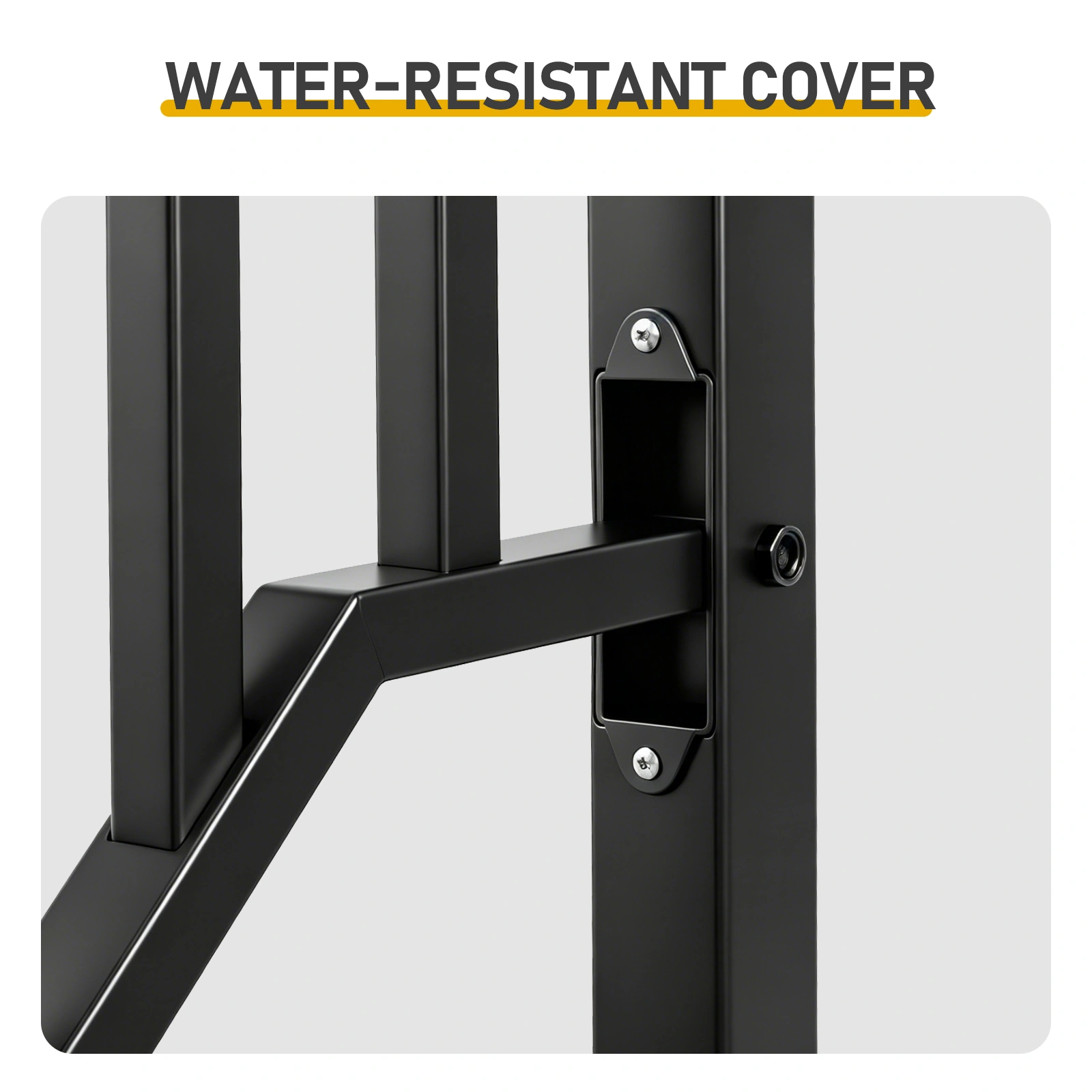 Matte Black Outdoor Iron Handrail - 4 Level Stairs Railing view 23