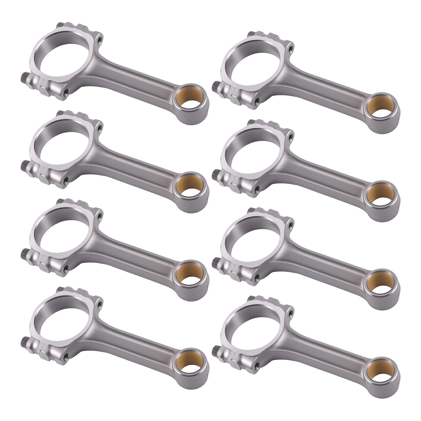 I Beam 5.700" 2.100".927" Forged 5140 Steel Connecting Rods Fit For Chevy SBC 350 1967-2003 view 2