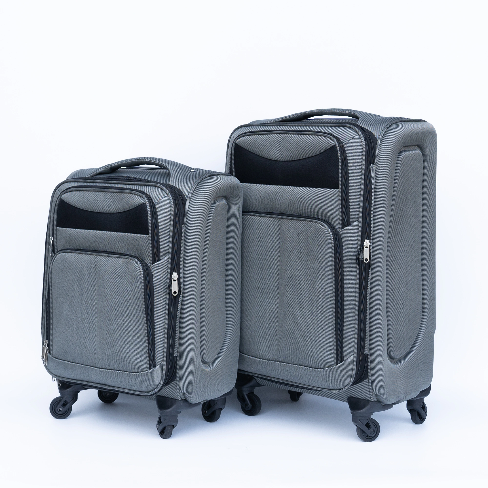 (20+24) Two-piece suitcase suitcase set Oxford trolley case without password lock universal wheel GRAY -Does not support self pick up view 4