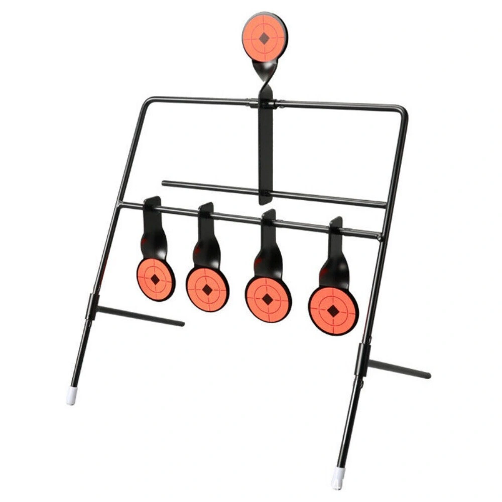 5x Self Resetting Spinning Metal Targets, Air Rifle Shooting Swing Reactive Target Set view 5