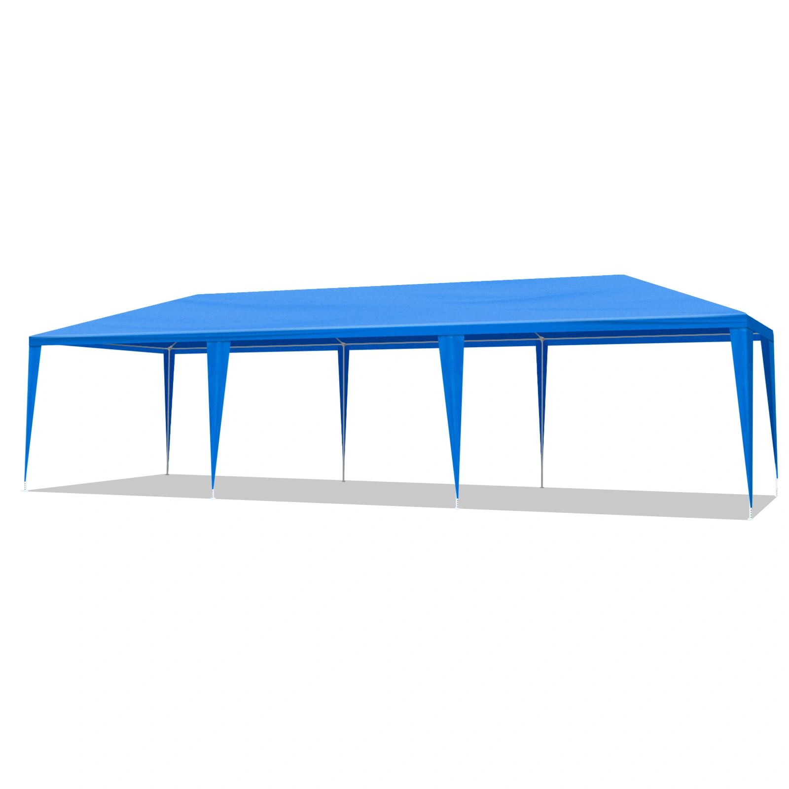10'x30' Outdoor Party Tent with 8 Removable Sidewalls, Waterproof Canopy Patio Wedding Gazebo, Blue view 10