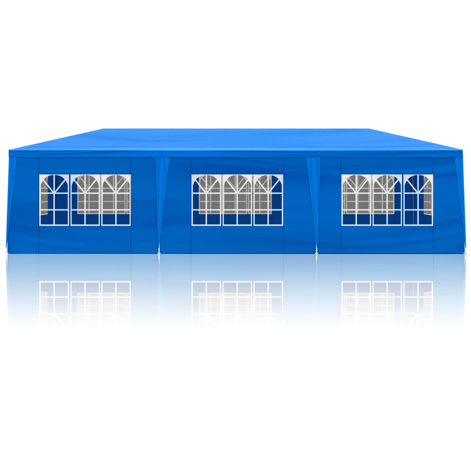 10'x30' Outdoor Party Tent with 8 Removable Sidewalls, Waterproof Canopy Patio Wedding Gazebo, Blue view 7