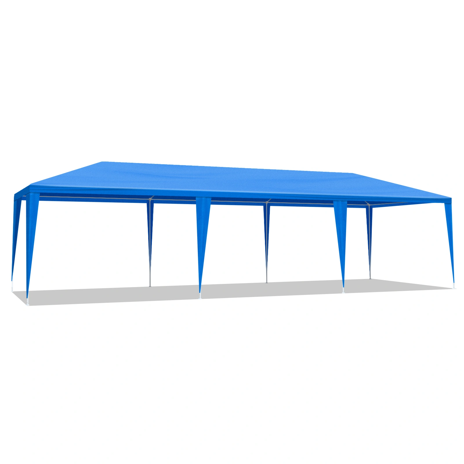 10'x30' Outdoor Party Tent with 8 Removable Sidewalls, Waterproof Canopy Patio Wedding Gazebo, Blue view 9