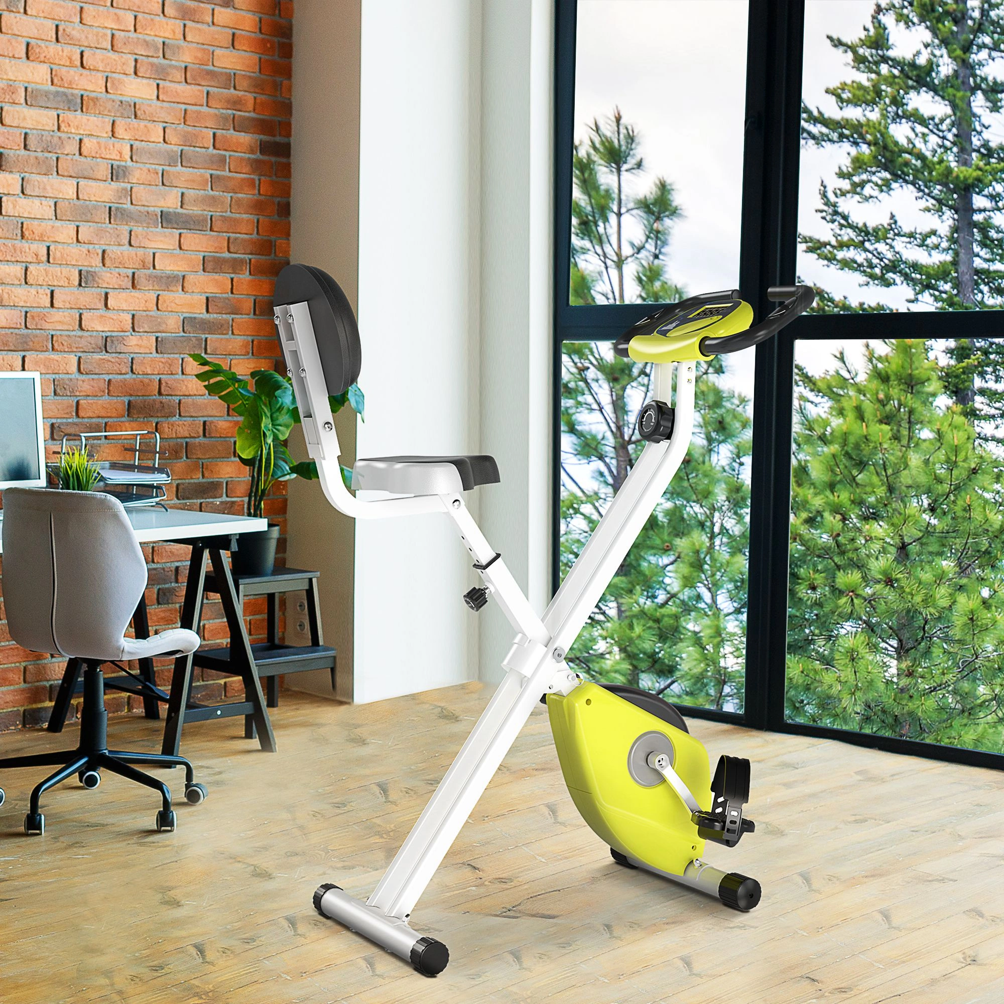 Portable Exercise Pedal Bike, Indoor Cycling Machine for Home Workouts, Compact Fitness Equipment for Legs & Arms