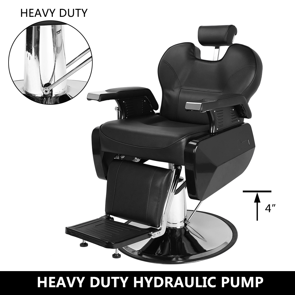 Professional Salon Barber Chair 8702A Black view 3