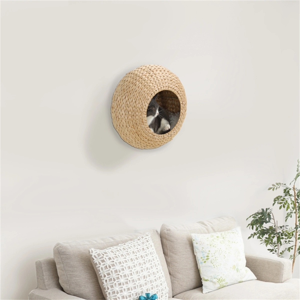 Cat Tree Condo Shelf with Cozy Bed Platform, Multi-Level Cat Tower for Kittens and Small Cats view 2