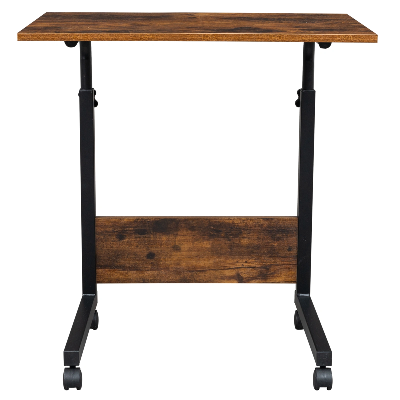 Rolling & Height adjustable P2 15MM Chipboard & Steel Side Table with Baffle view 7