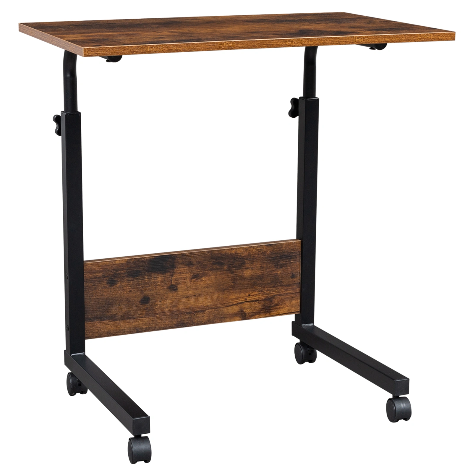 Rolling & Height adjustable P2 15MM Chipboard & Steel Side Table with Baffle view 9