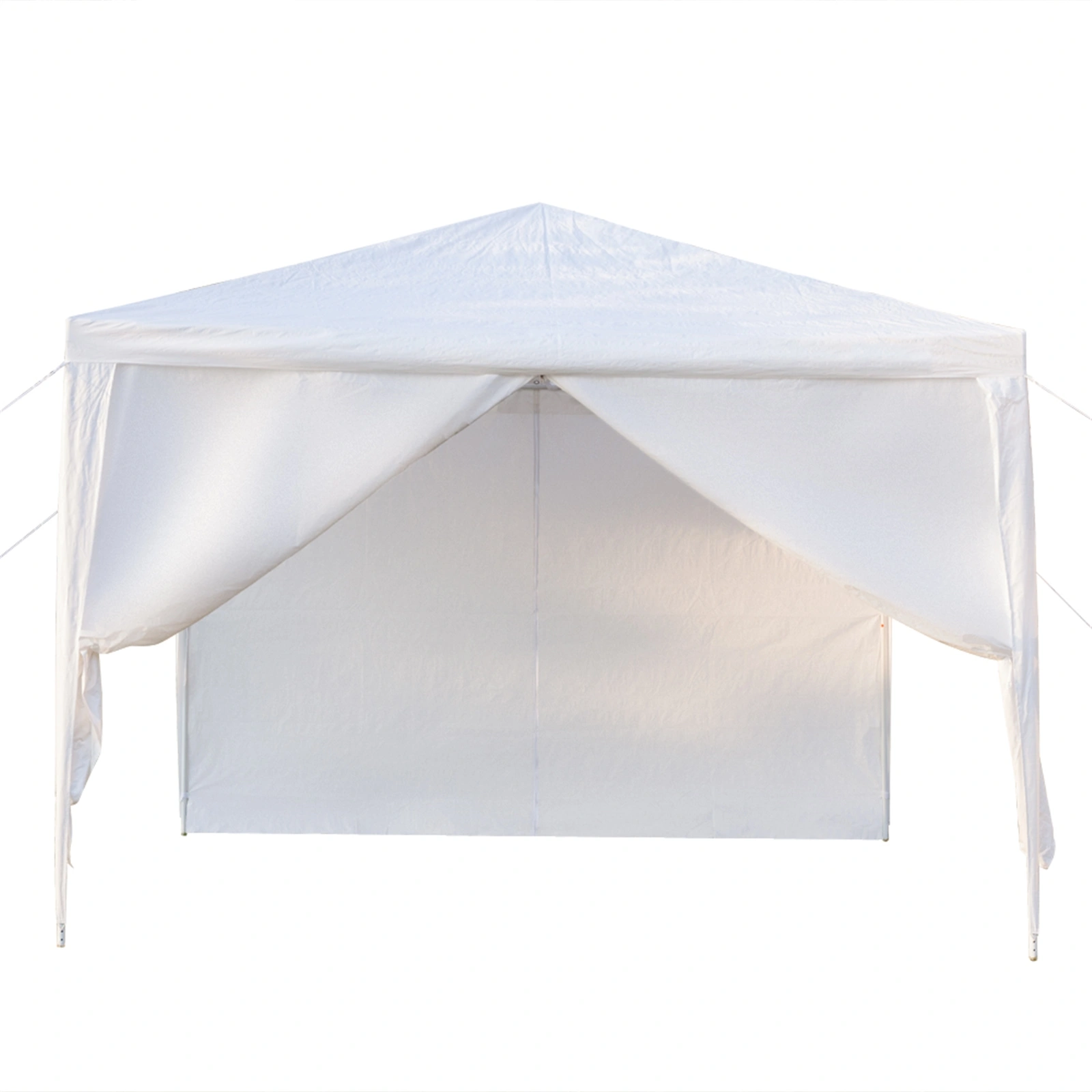 3 x 3m Four Sides Portable Home Use Waterproof Tent with Spiral Tubes White view 14