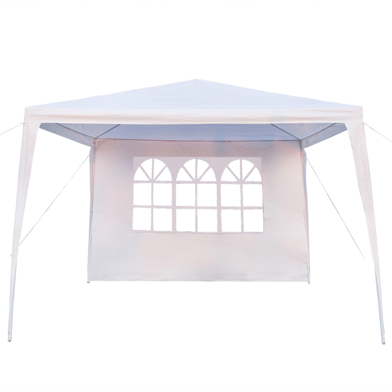 3 x 3m Four Sides Portable Home Use Waterproof Tent with Spiral Tubes White view 19