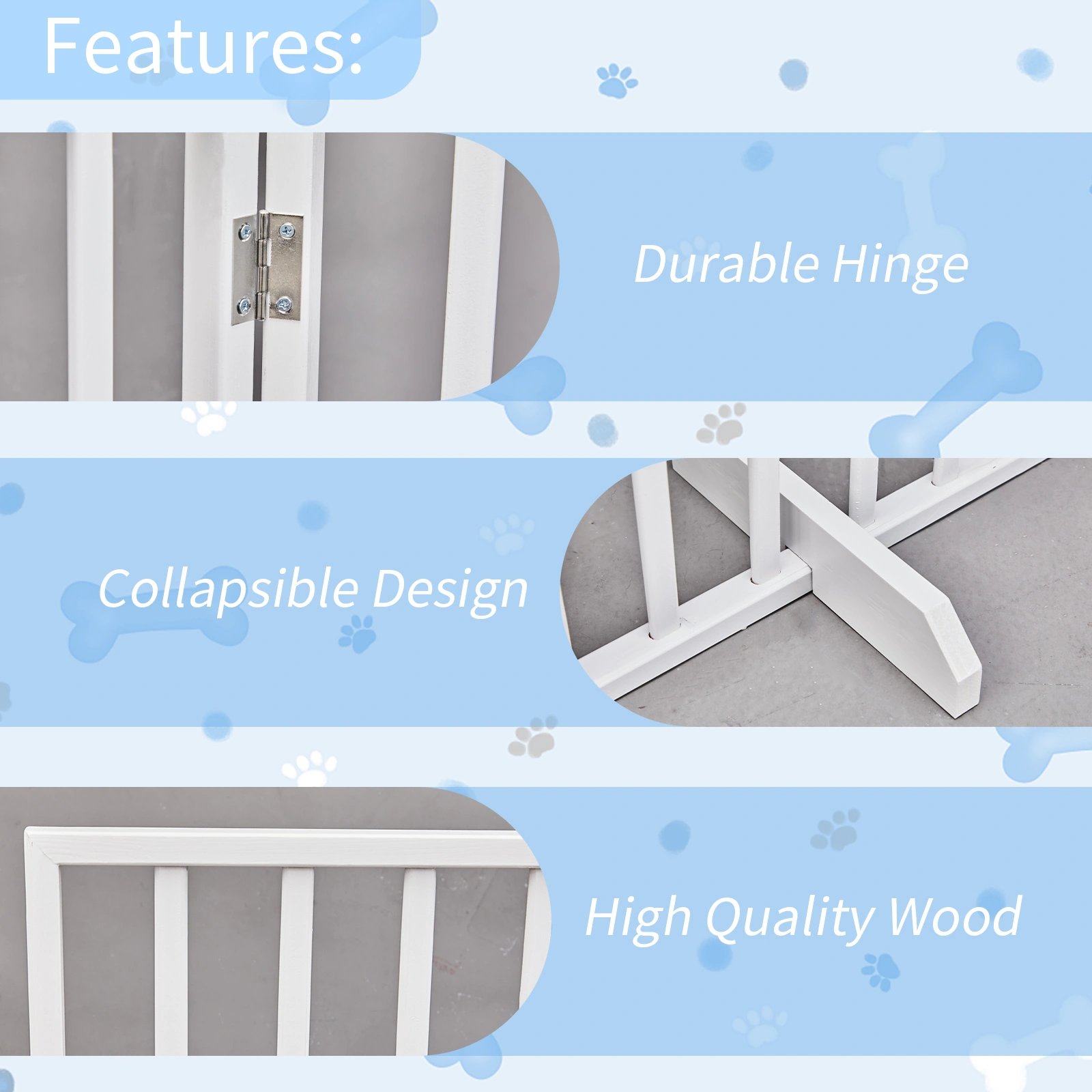 The Wooden Dog Fence White view 14
