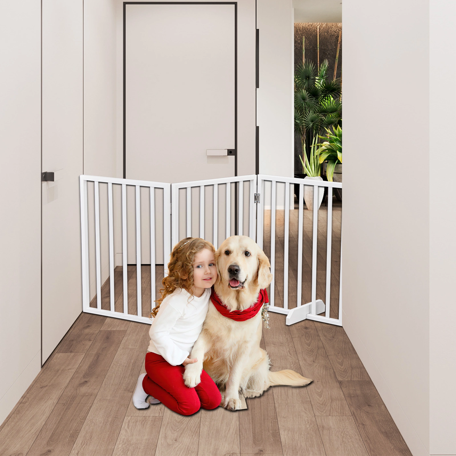 The Wooden Dog Fence White view 8