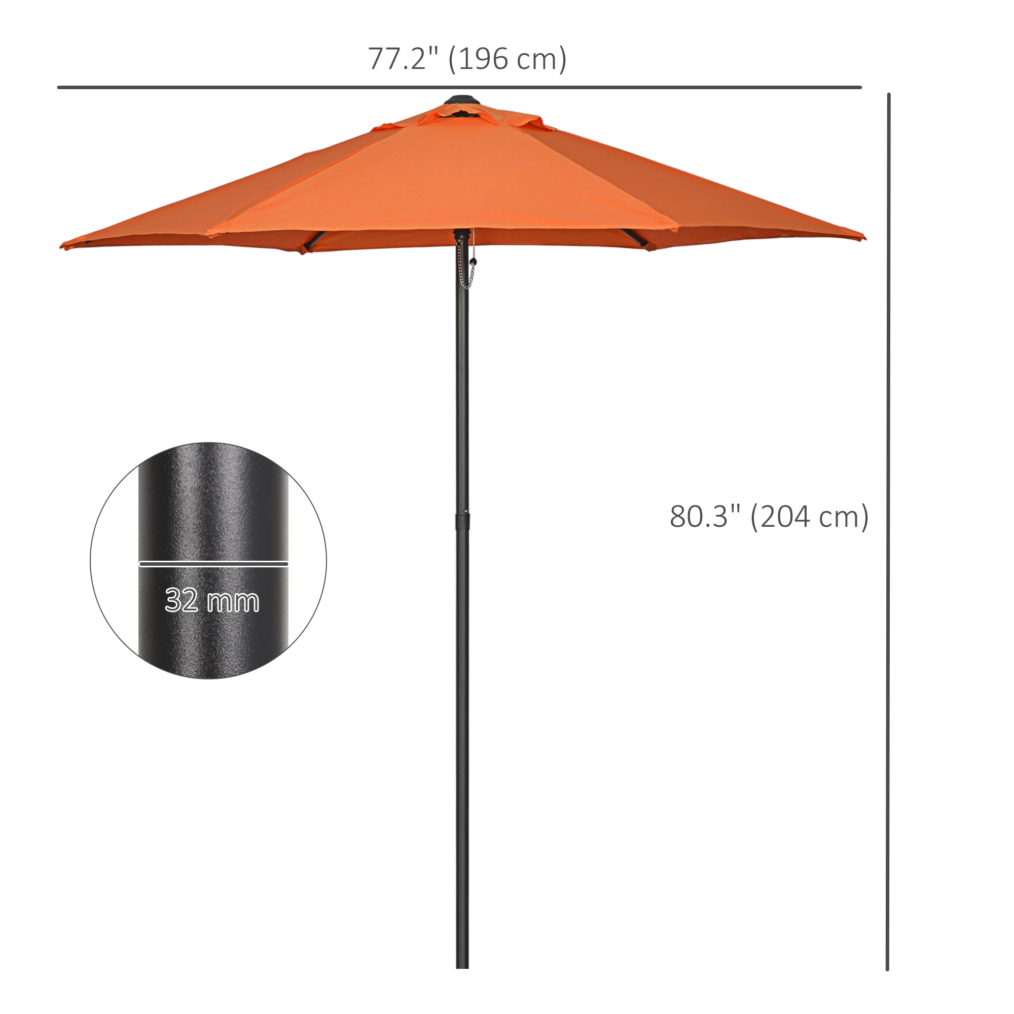 Patio Umbrella Outdoor - Heavy-Duty Market Umbrella with Tilt Feature, Weather-Resistant Fabric, Ideal for Backyard Relaxation view 3