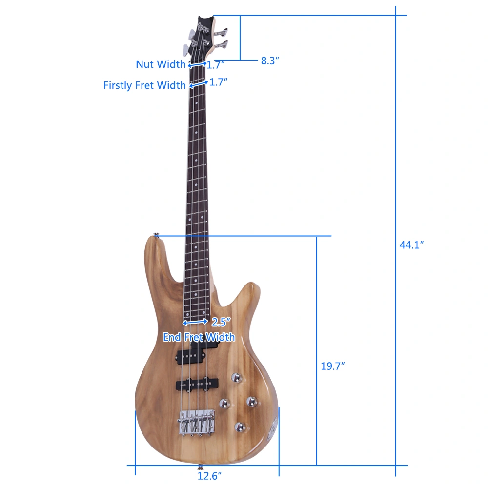 Exquisite Stylish IB Bass with Power Line and Wrench Tool Burlywood Color view 9