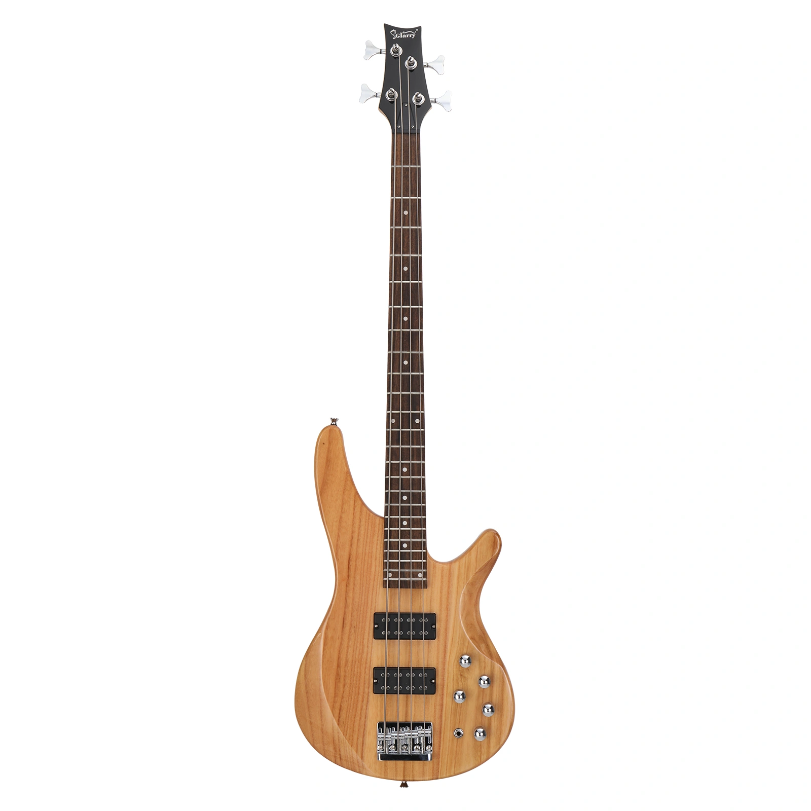 44 Inch GIB 4 String H-H Pickup Laurel Wood Fingerboard Electric Bass Guitar with Bag and other Accessories Burlywood view 11