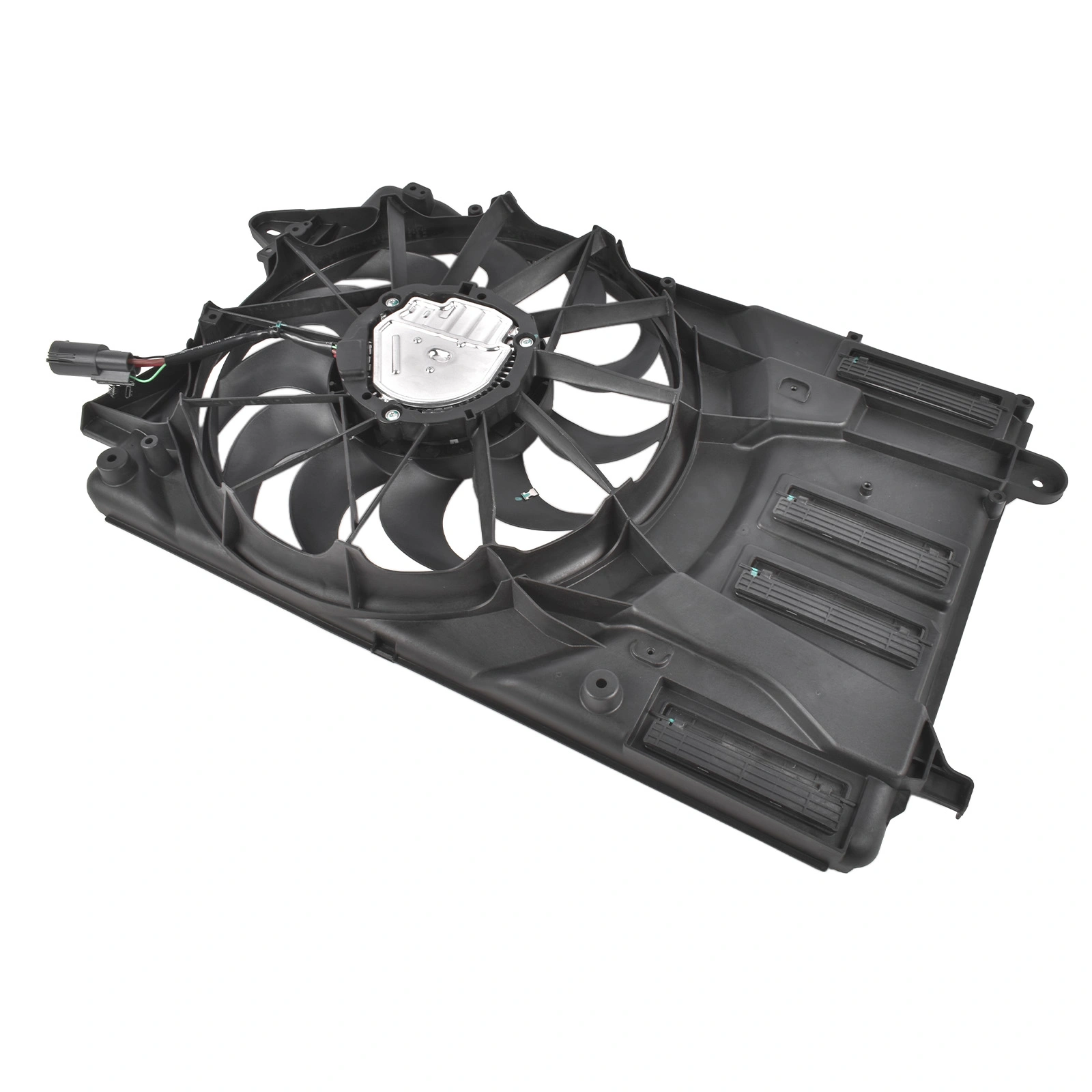 Radiator Fan Assembly with Brushless Motor Fits for Chevrolet Malibu Sedan 1.5L l4 2021-2022 Black 1Pc view 4