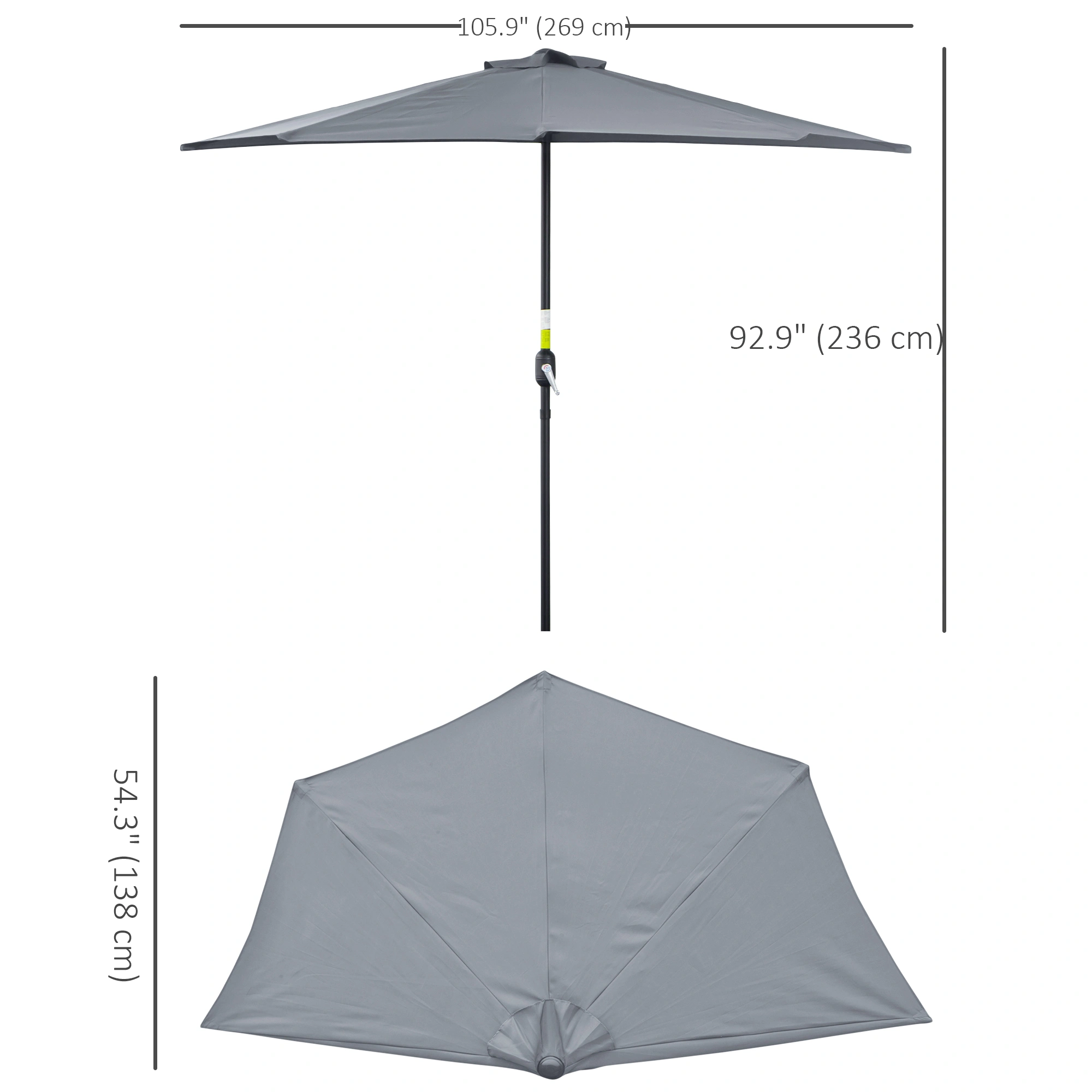 Wall Mounted Umbrella Stand with Strong Hooks - Outdoor Indoor Rain Umbrella Holder, Space Saving Wall Organizer Rack view 3