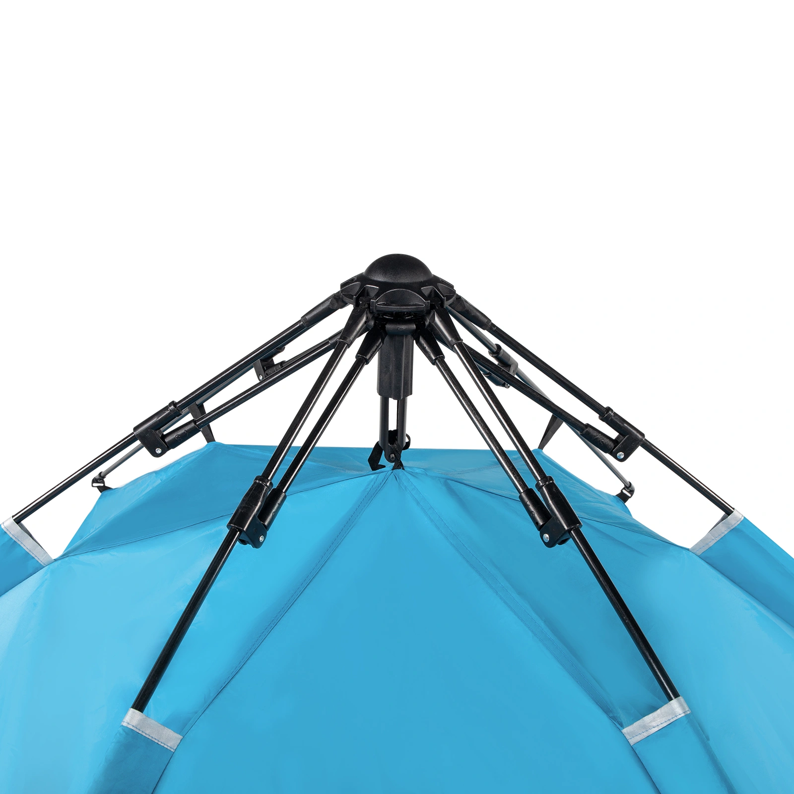 Fiberglass Pole Oxford Cloth Quick-Open Free Ride Beach Tent Blue view 8