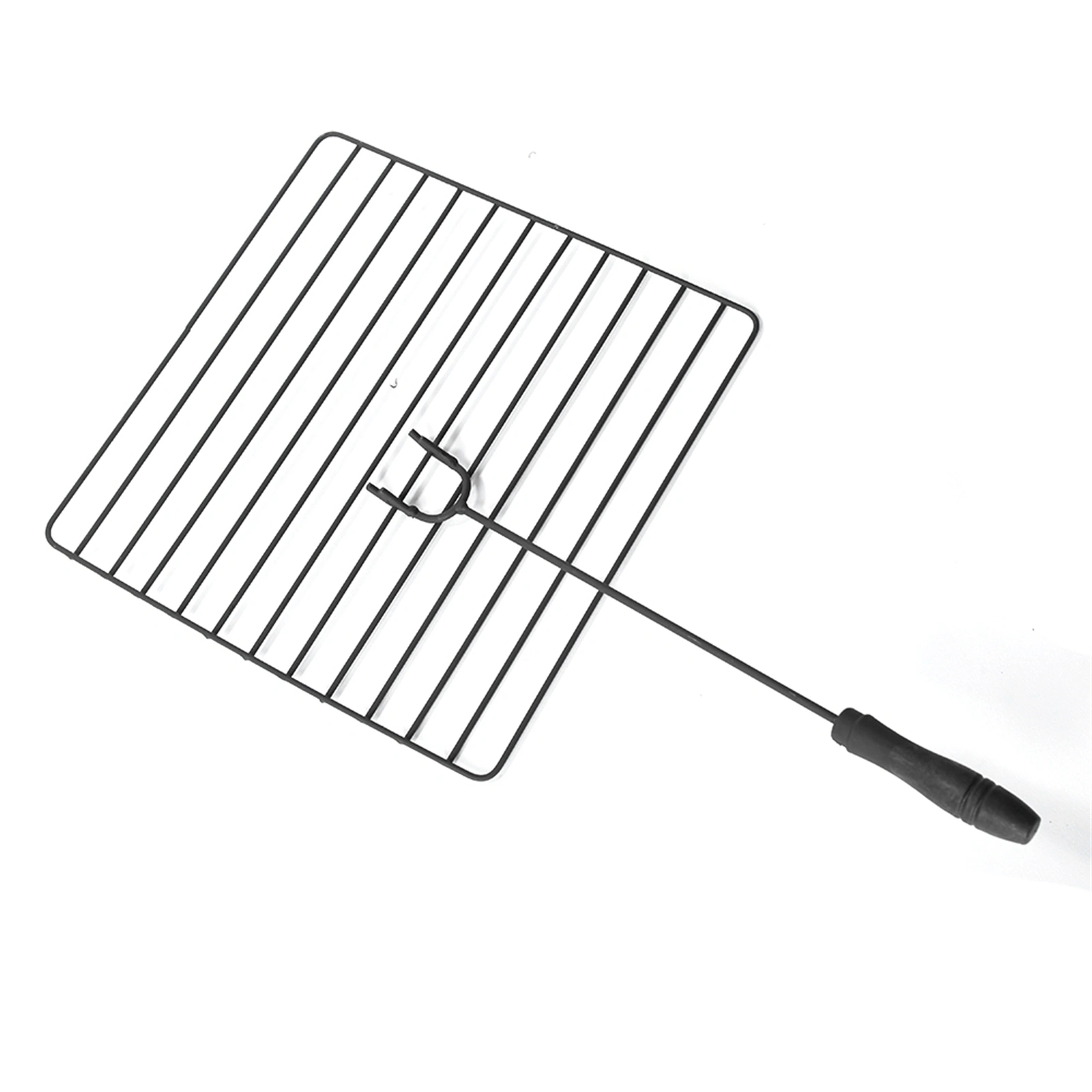 Portable Courtyard Metal Fire Pit with Accessories Black view 25