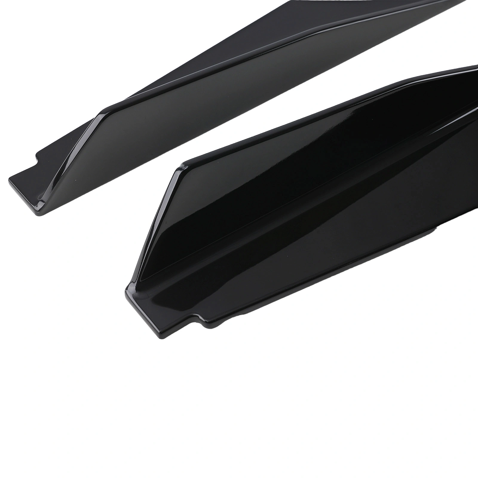 2Pcs Black Side Skirt Extensions for Corvette C8 2020-2024 | ABS Body Side Skirt Trim Panels view 2