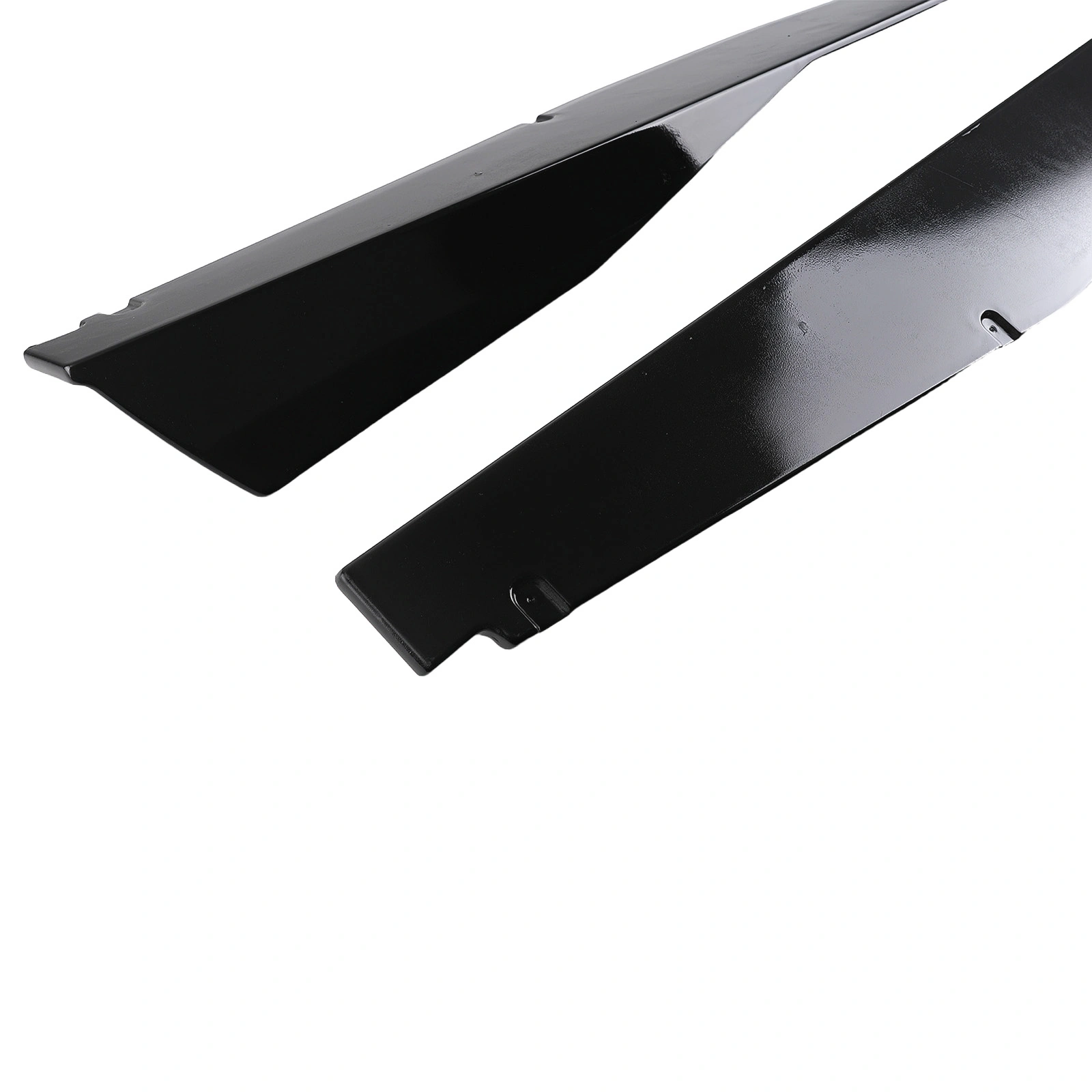 2Pcs Black Side Skirt Extensions for Corvette C8 2020-2024 | ABS Body Side Skirt Trim Panels view 4
