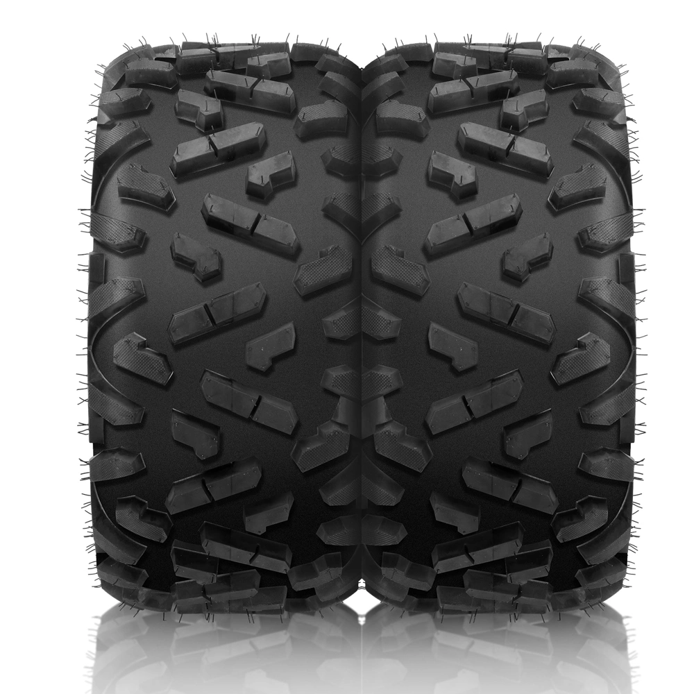 ATV UTV Tires Set of 4, 25x8-12 Front & 25x10-12 Rear, 25x8x12 25x10x12, 6PR Off-Road view 13