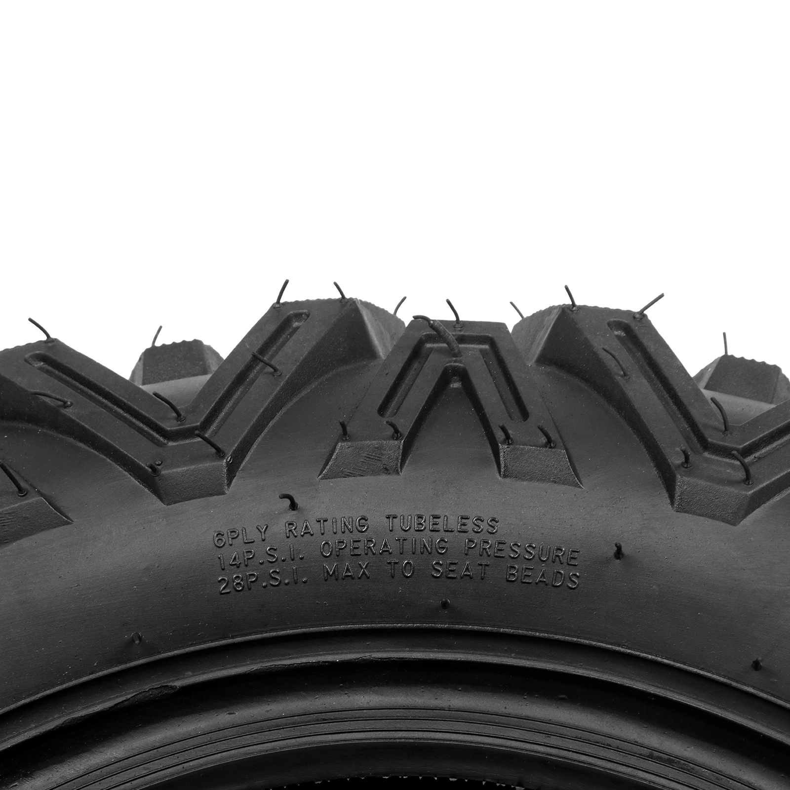 ATV UTV Tires Set of 4, 25x8-12 Front & 25x10-12 Rear, 25x8x12 25x10x12, 6PR Off-Road view 30