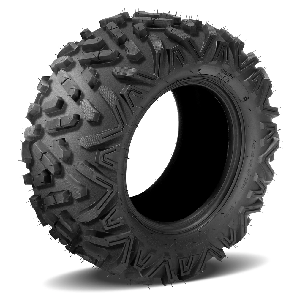 ATV UTV Tires Set of 4, 25x8-12 Front & 25x10-12 Rear, 25x8x12 25x10x12, 6PR Off-Road view 6