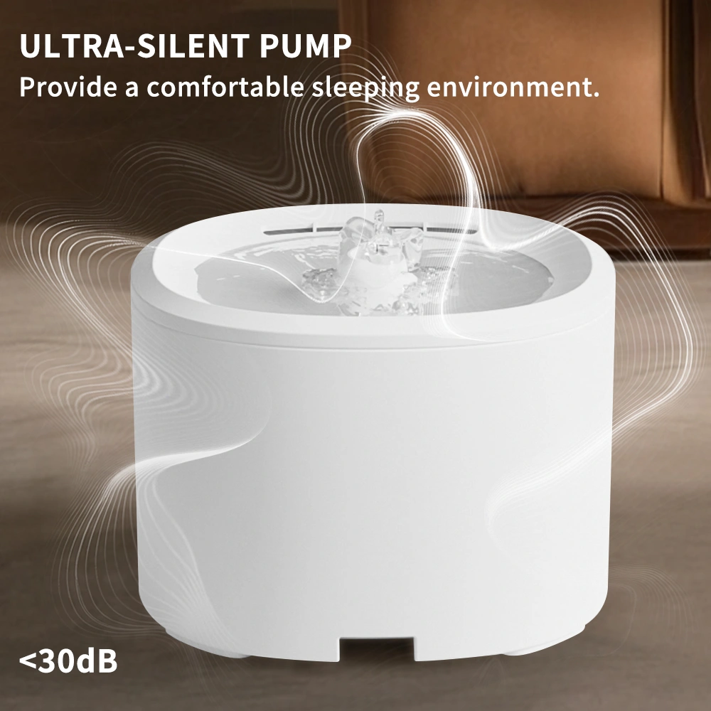 Leduo Pet Water Dispenser, Silent Circulating Water, Multi Layer Filtration, Cleaning and Hydrating, Suitable for Cats and Dogs, Allowing You to Rest Assured view 3