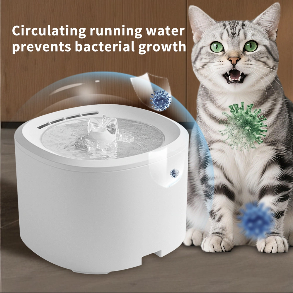 Leduo Pet Water Dispenser, Silent Circulating Water, Multi Layer Filtration, Cleaning and Hydrating, Suitable for Cats and Dogs, Allowing You to Rest Assured view 4