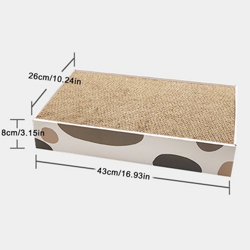 3 Pack Cat Scratcher Box - Heavy Duty Corrugated Cardboard Scratching Board Pad view 5