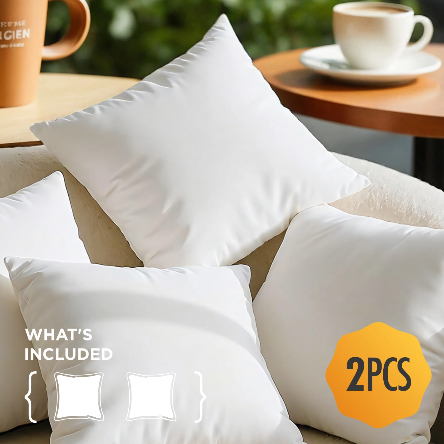 This two-pack of large pillow inserts delivers quality at an affordable price. Carefully controlled filling density ensures each insert remains full and structured for extended use. The 22-inch size fits most standard pillow covers, making it an econ