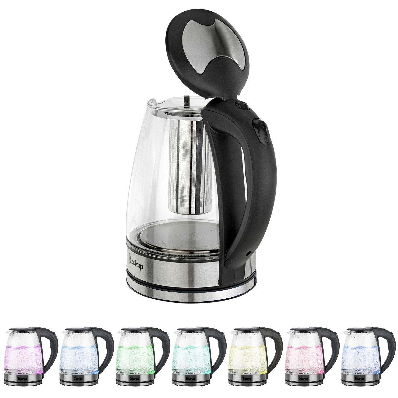 HD-1861-A 110V 1200W 1.8L Electric Glass Kettle US Plug view 32