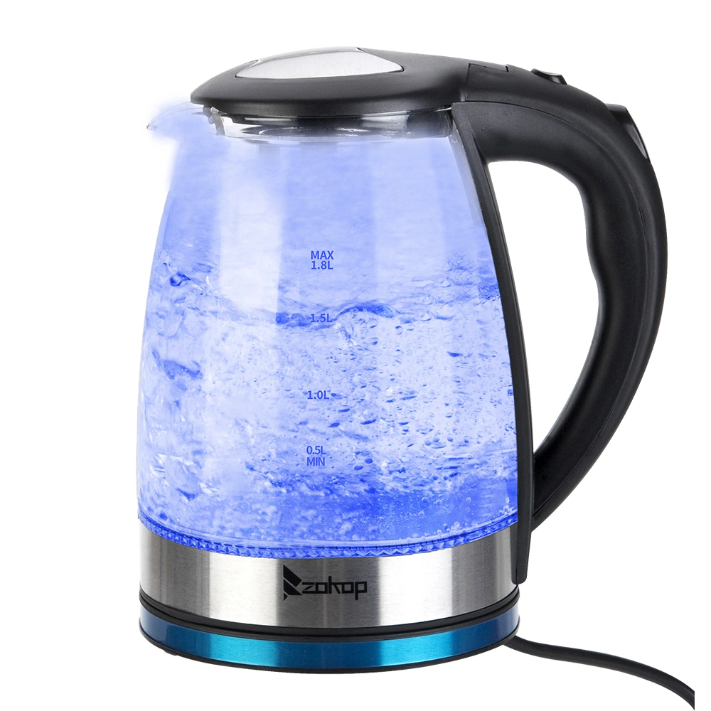 HD-1861-A 110V 1200W 1.8L Electric Glass Kettle US Plug view 4