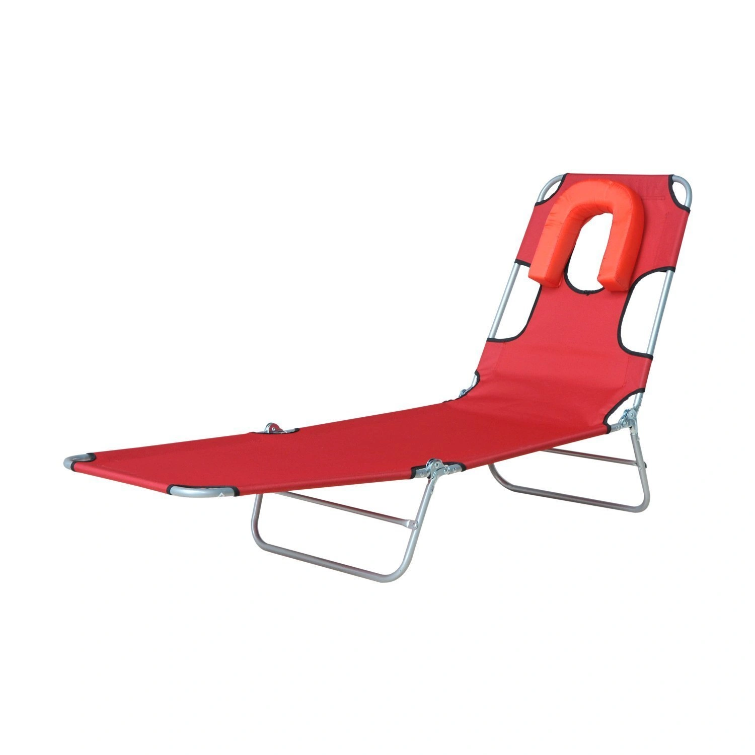 Compact Folding Lounge Rocking Chair Portable Recliner for Outdoor Indoor