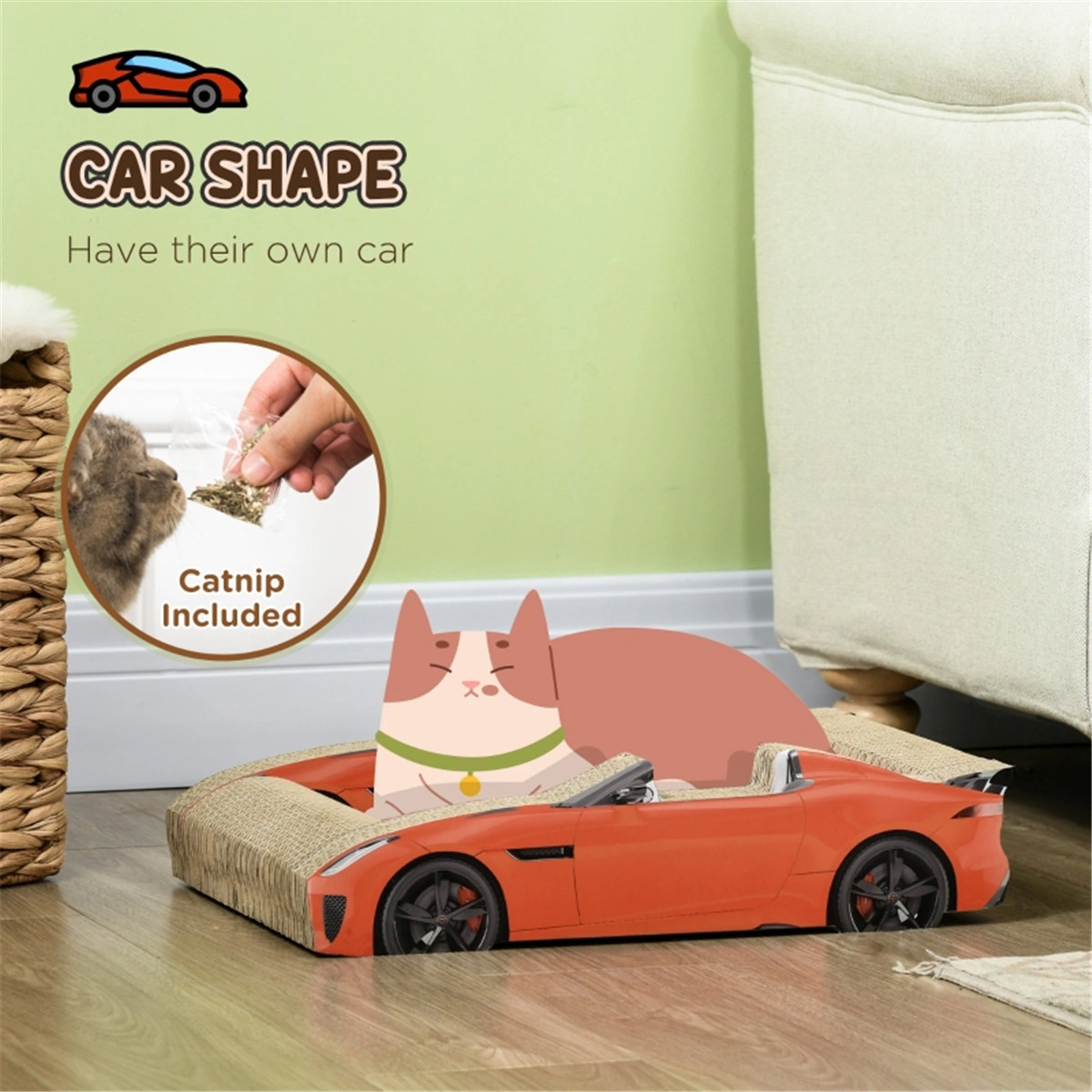 Cat Scratching Board Sisal Scratch Pad for Kittens and Cats view 3