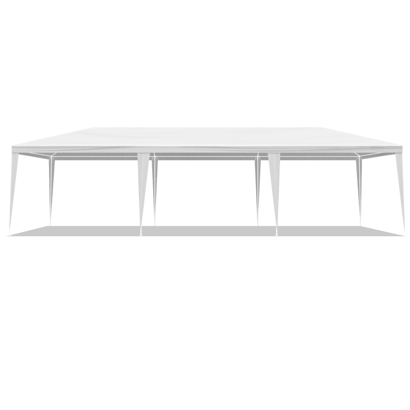 3x9m 5-Sided Metal Pergola with PE Cloth Cover, Spiral Pipe Garden Canopy for Patio Backyard view 2