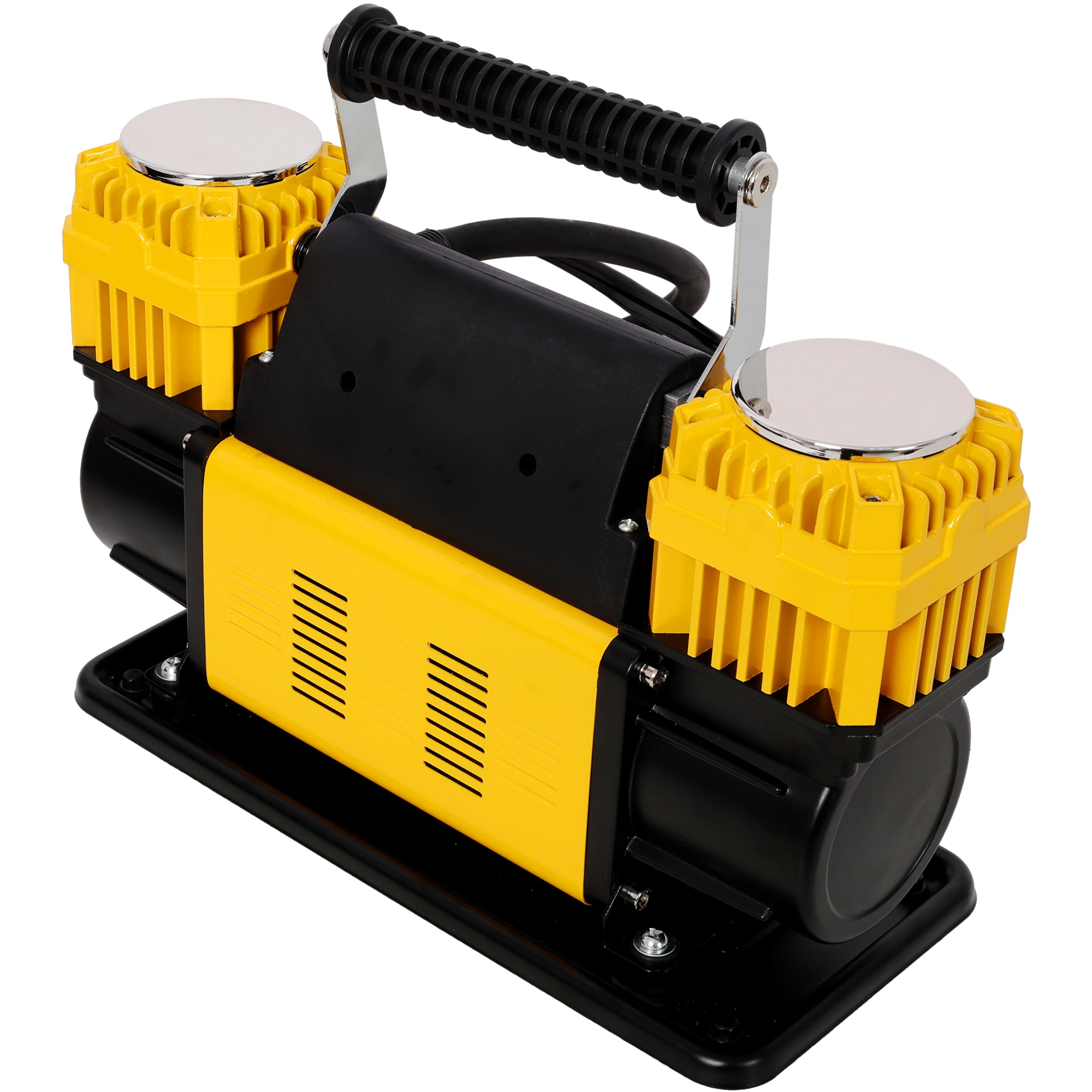 12V Dual Cylinder Air Compressor Tire Inflator, 150 PSI Heavy Duty Air Pump w/Pressure Gauge for Car SUV RV Truck view 7