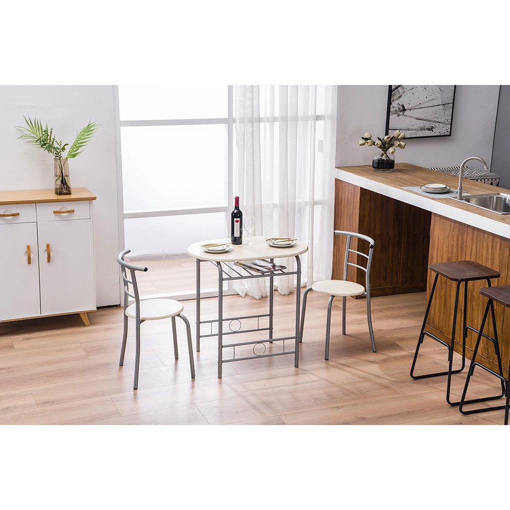 PVC Breakfast Table (One Table and Two Chairs) Natural view 13